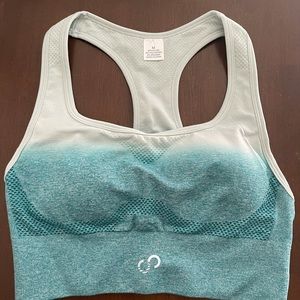 Curves and Combat boots sports bra